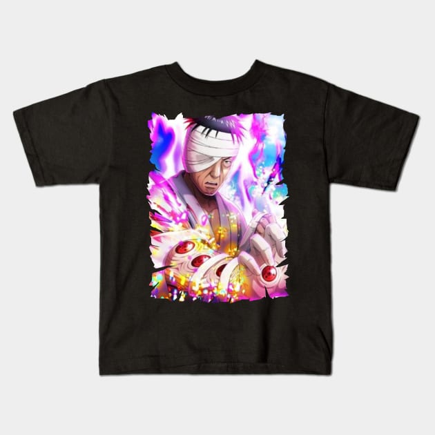 HIRUZEN SARUTOBI ANIME MERCHANDISE Kids T-Shirt by julii.draws